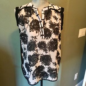 Mixed Pattern Sleeveless Top